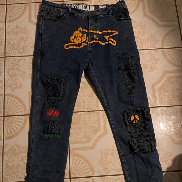 BILLIONAIRE BOYS CLUB RUNNING DOG ICE CREAM JEANS